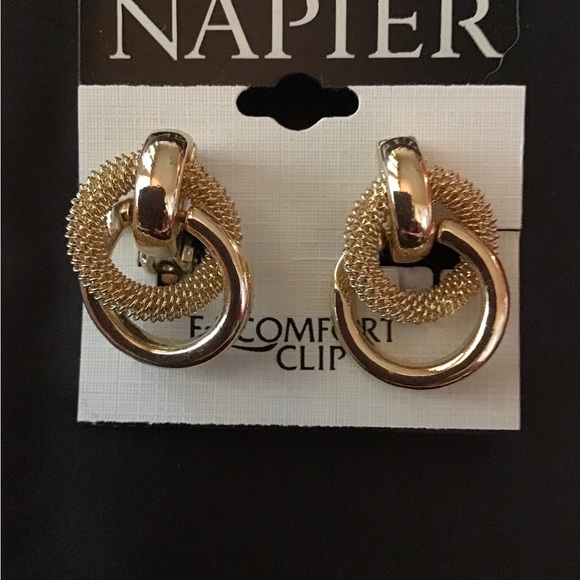 Napier Clip Earrings in Gold $16 - Picture 2 of 2